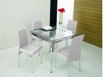 Conjunto Mesa de Jantar Carraro 326-306 com 04 Cadeiras 0.95 x 0.95 Quadrada